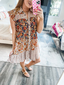 Autumn Floral Dress