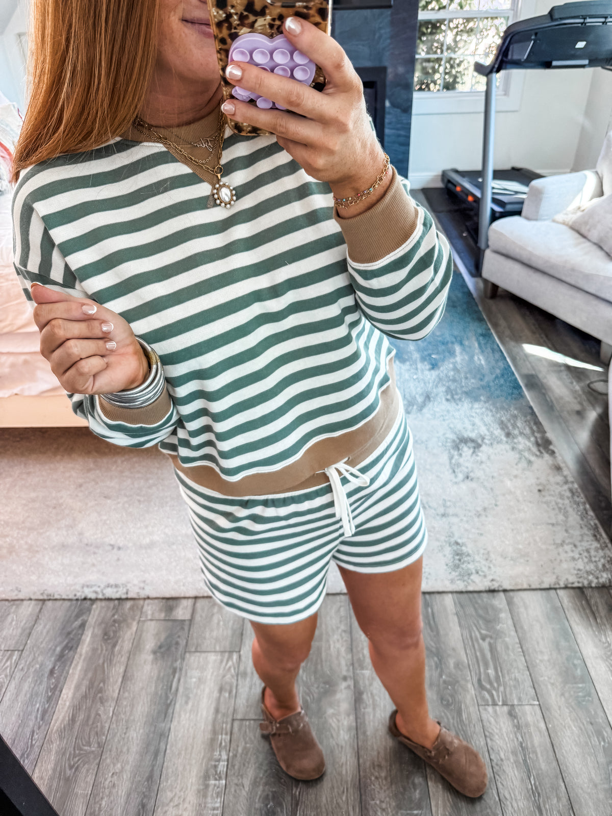 Z Supply Low Key Stripe Sweatshirt