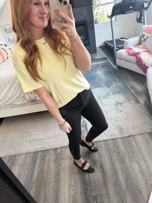 Loranne Spring Tees - Yellow