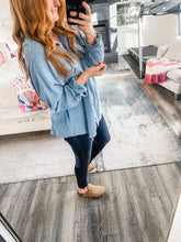 Load image into Gallery viewer, Kylie Button Up - Gray Blue
