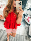 Load image into Gallery viewer, Scarlett Peplum Top

