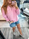 Load image into Gallery viewer, Hadley Waffle Knit Top - Pink

