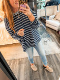 Load image into Gallery viewer, Margo Striped Top - Navy
