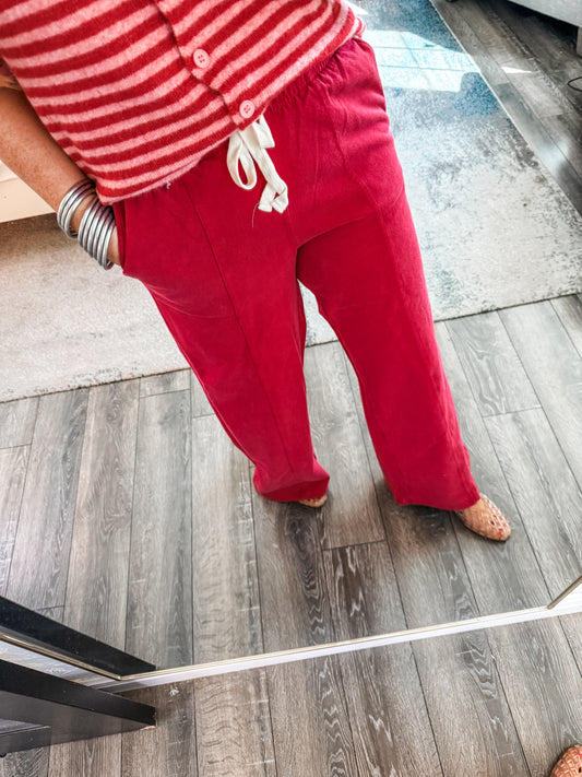 Piper Lounge Pants - Red