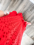 Load image into Gallery viewer, Rosie Eyelet Dress - Red
