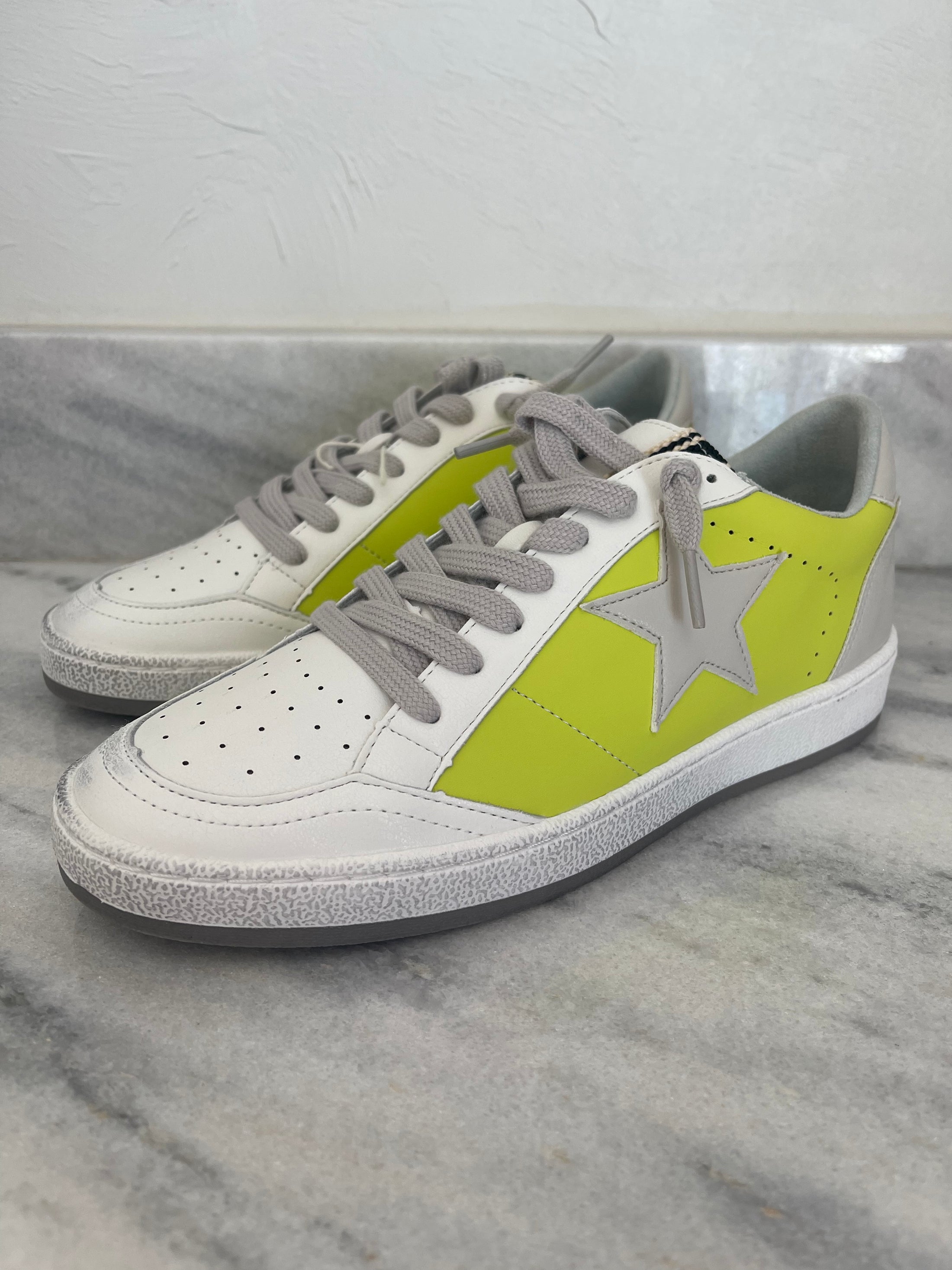 Crew Lime Sneakers