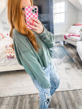 Load image into Gallery viewer, The Rayna Pullover - gray green
