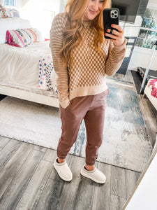 Erin Checkered Sweater