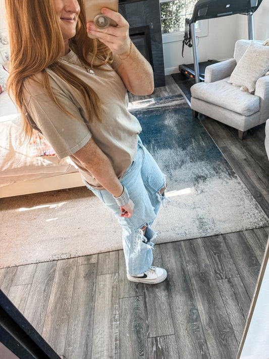 Everyday Basic Tee - Taupe