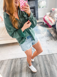 Kylie Button Up - Green