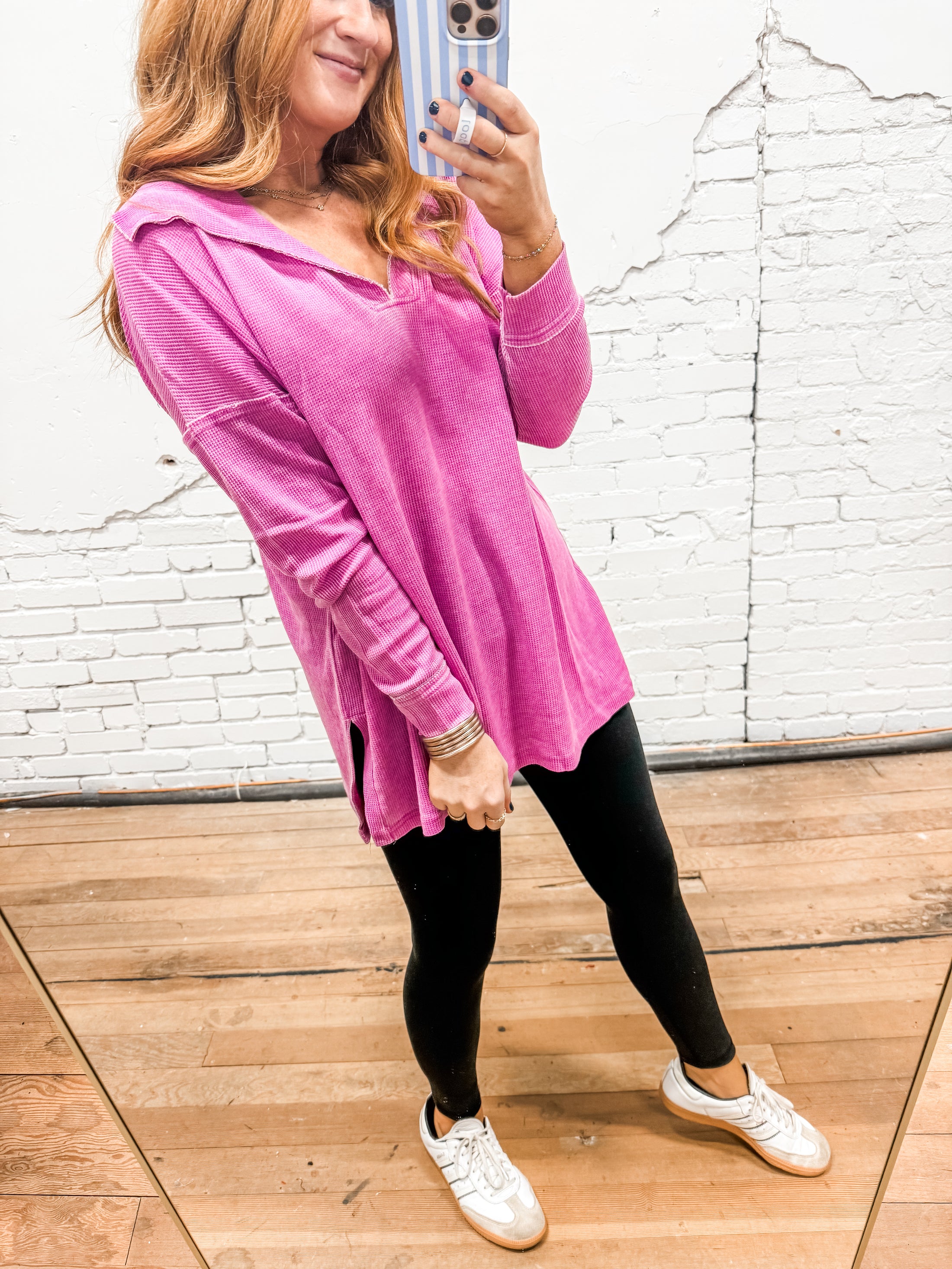 Harper Oversized Top - Orchid