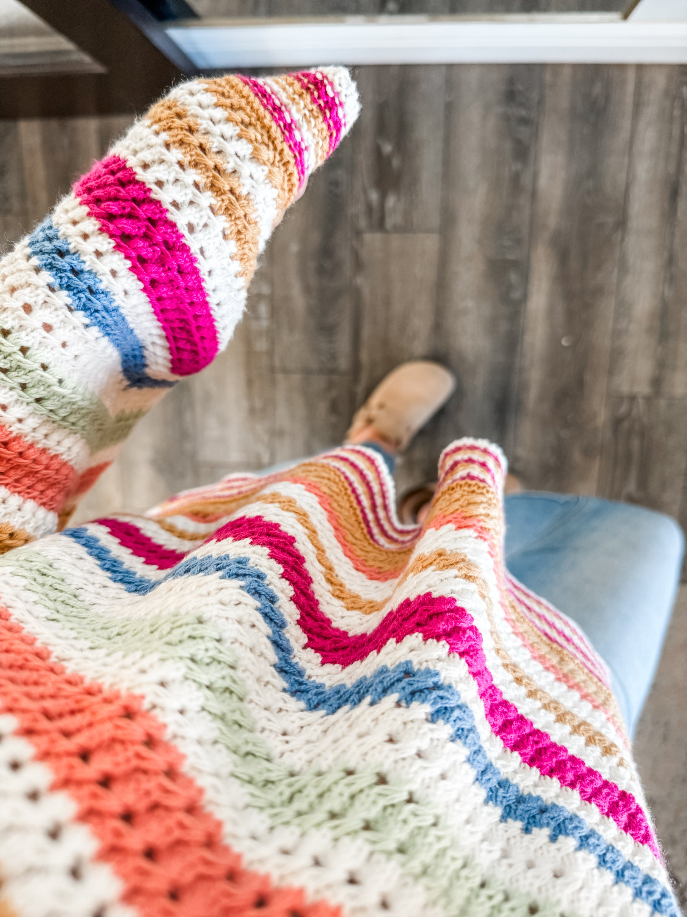 Jess Multicolor Knit Hoodie