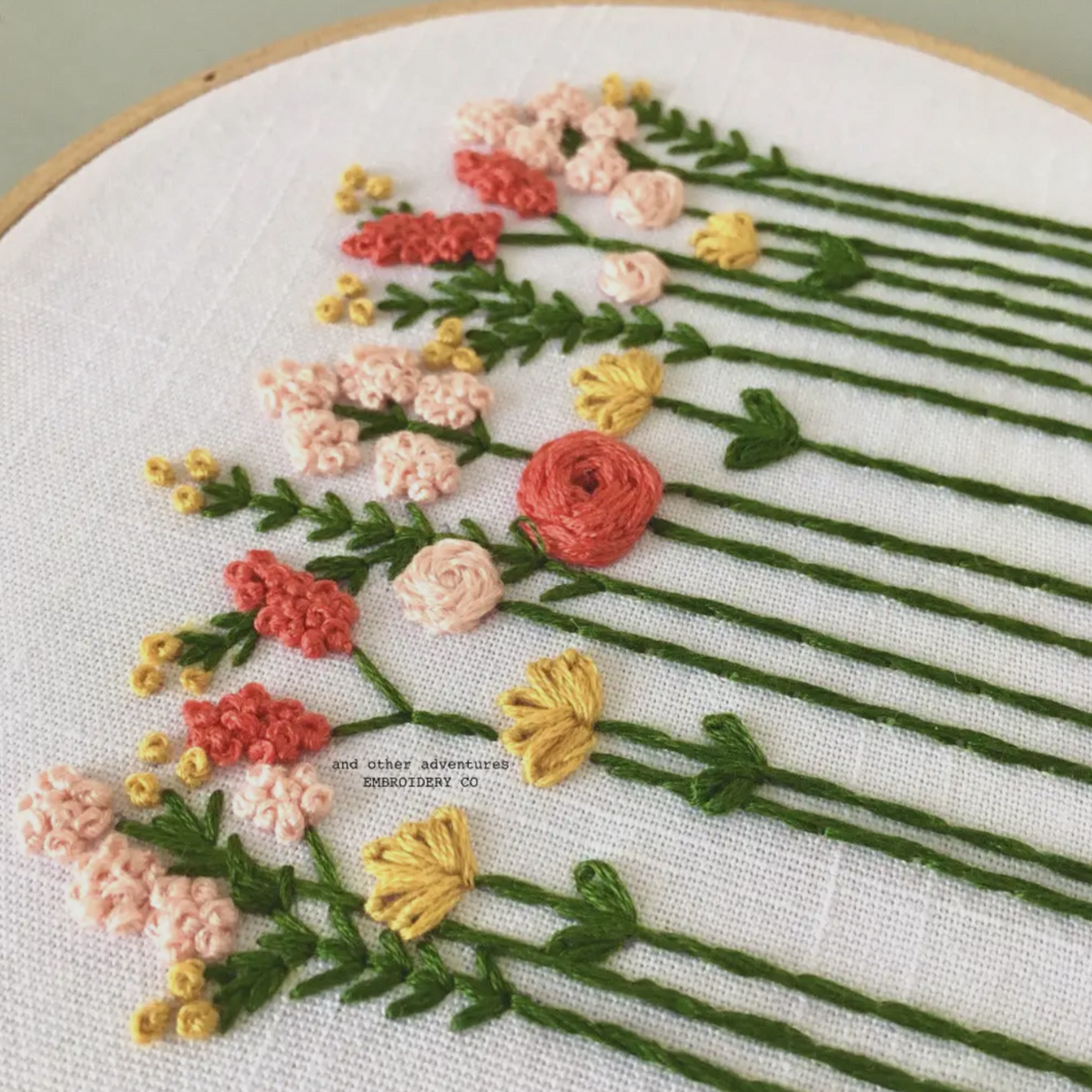 Beginner Embroidery Kit - Summer Fields