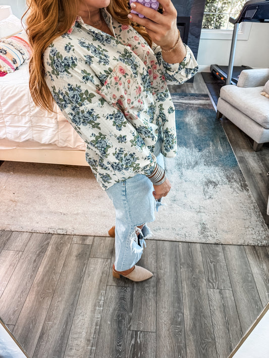 Levi Floral Button Down