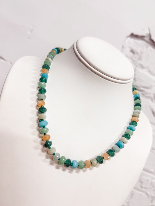 Lucky Charm Glass Bead Necklace