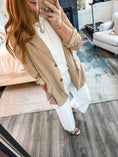 Load image into Gallery viewer, Classic Button Down Blazer - Taupe
