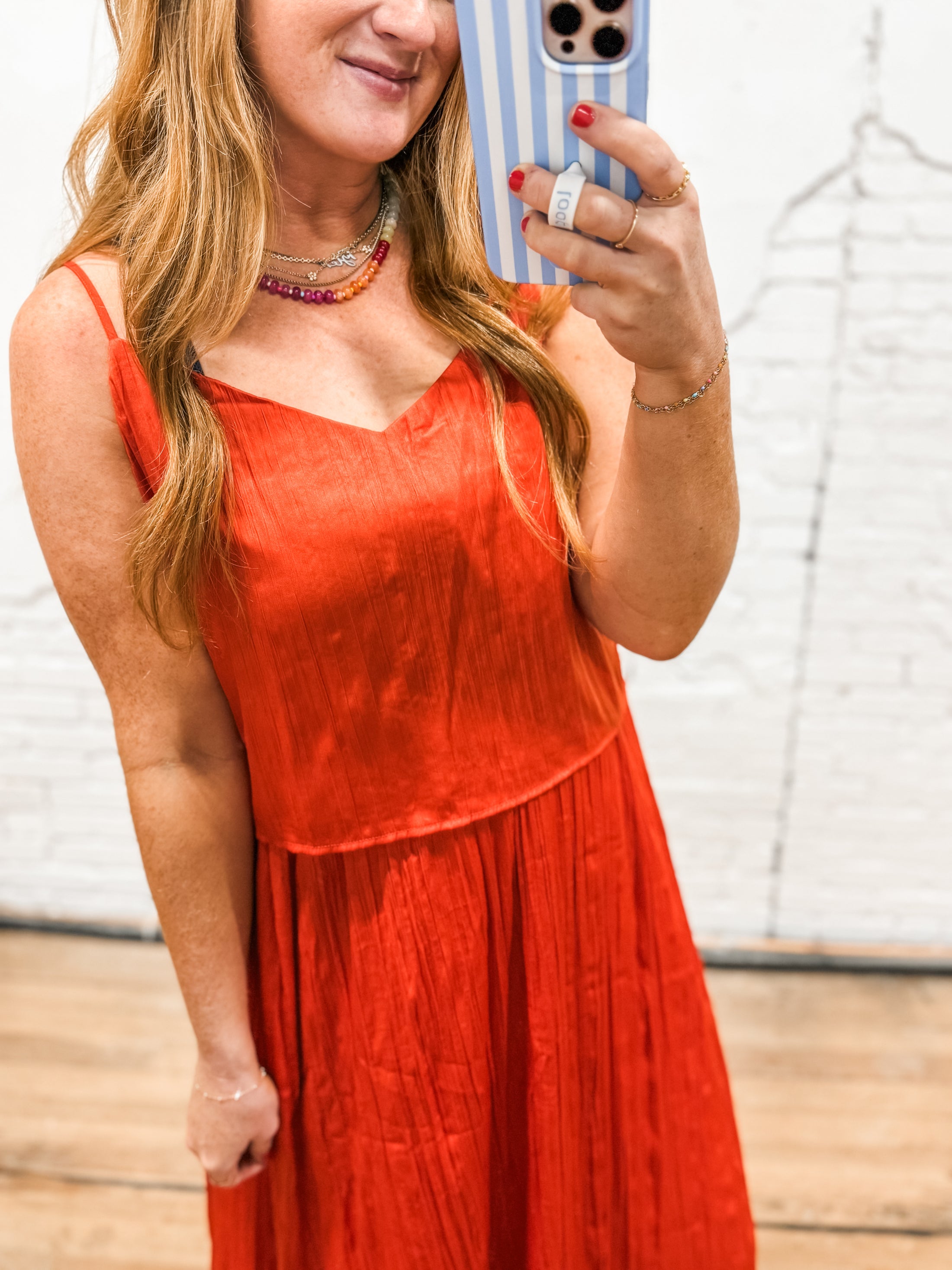 Z Supply Fiore Crinkle Satin Tank