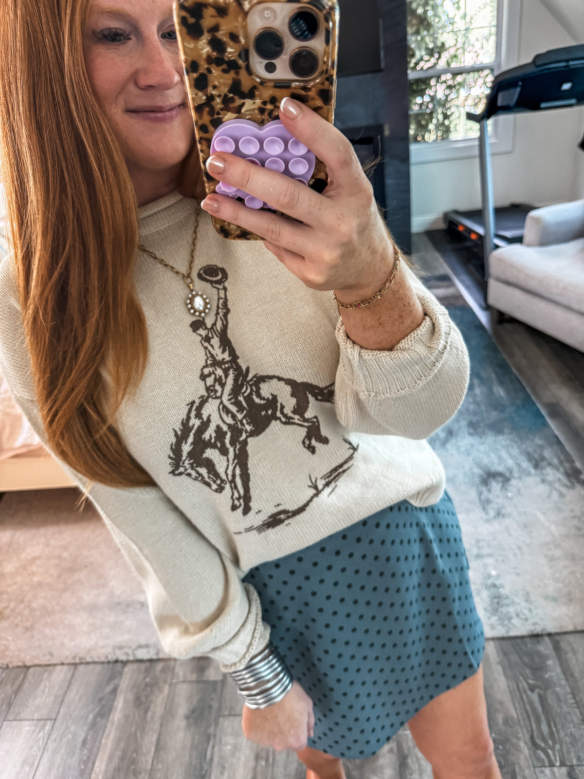 Rodeo Cowboy Graphic Sweater