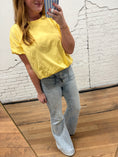 Load image into Gallery viewer, Milo Bubble Hem Top - Yellow
