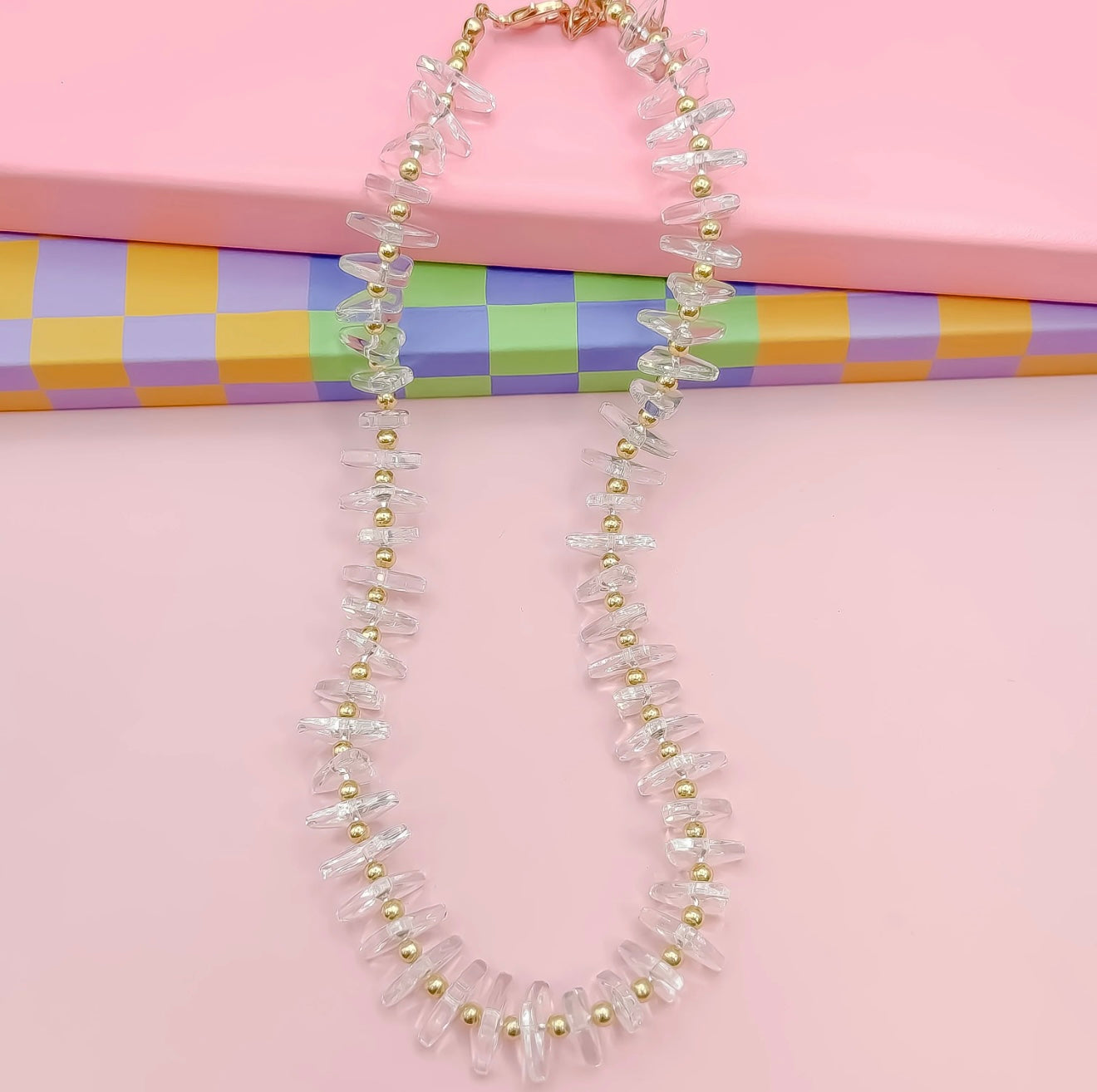 Clearly The Best Beaded Necklace