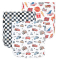 Load image into Gallery viewer, Copper Pearl Burp Cloths - Disney Cars
