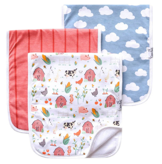 Copper Pearl Burp Cloth Set - Farmstead