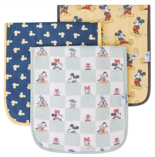 Copper Pearl Burp Cloth Set - Mickey and Friends