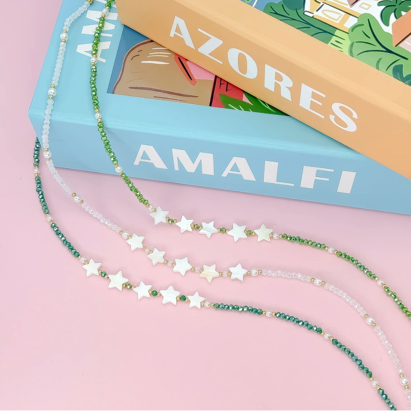 Twinkle Star Necklace - White