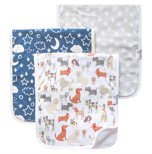 Copper Pearl Burp Cloth Set - Rufus