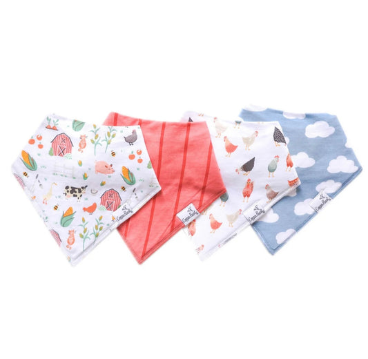 Copper Pearl Bandana Bibs - Farmstead