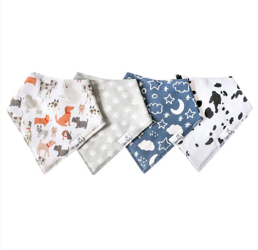 Copper Pearl Bandana Bibs - Rufus