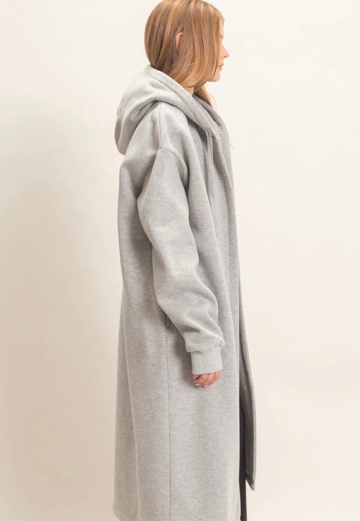 Micah Hooded Cardigan - Heather Grey