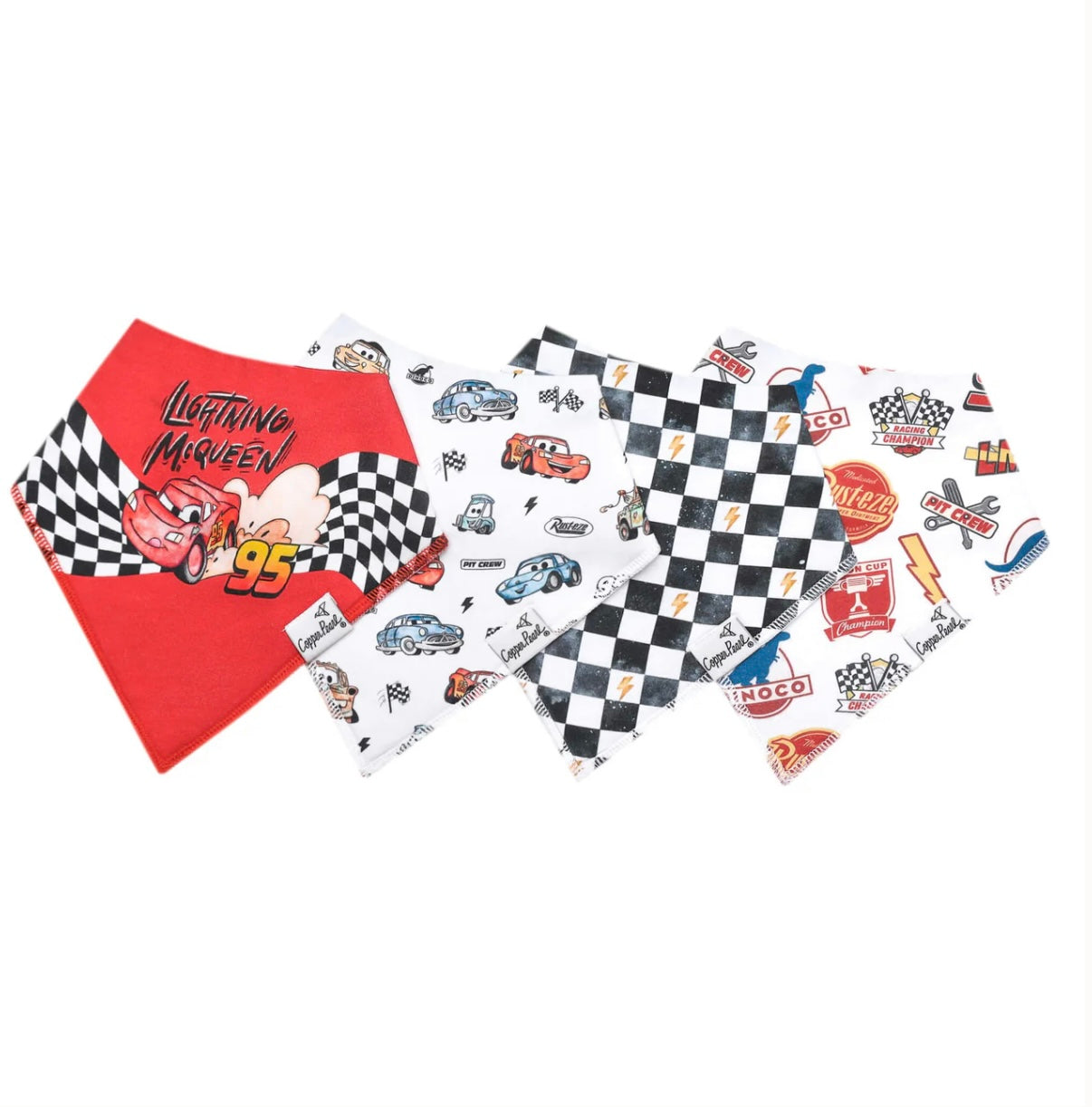 Copper Pearl Bandana Bibs - Disney Cars