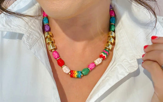 Color Party Gold Necklace