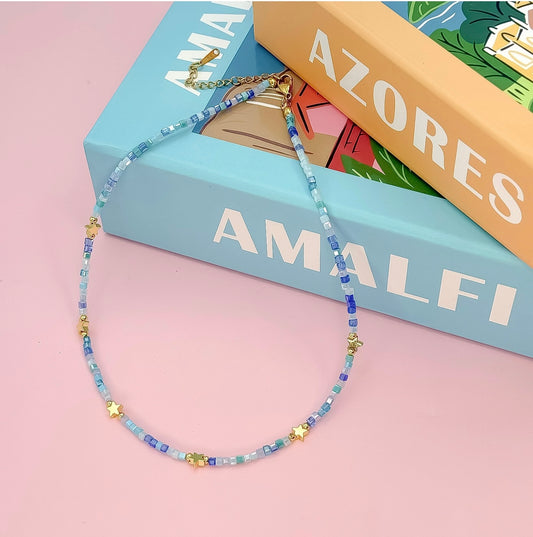 Born to Shine Necklace - Blue