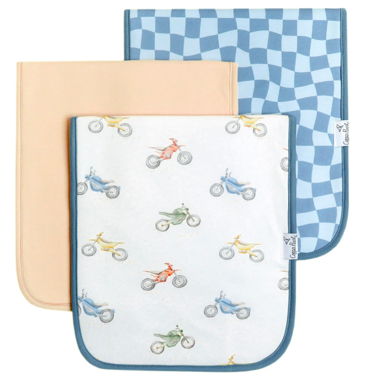 Copper Pearl Burp Cloth Set - Ryder