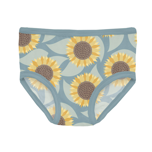 Kickee Pants Panties - Stormy Sea Sunflower