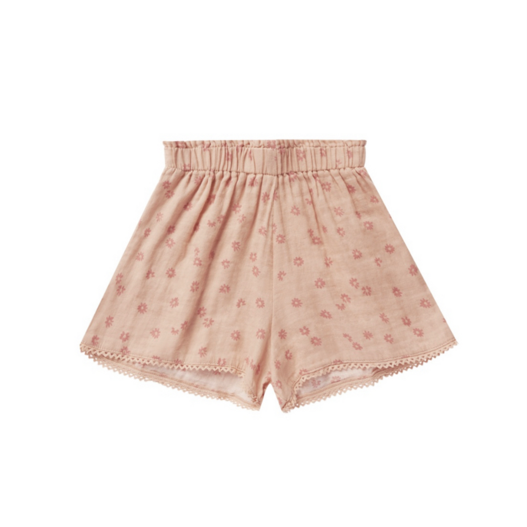 Rylee + Cru Remi Shorts - pink daisy