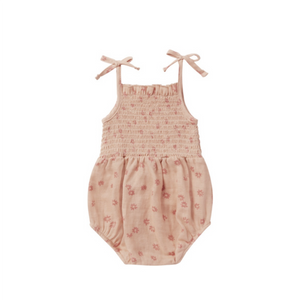 Rylee + Cru Kaia Romper - pink daisy