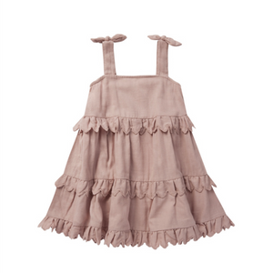 Rylee + Cru Ruffle Swing Dress - Mauve