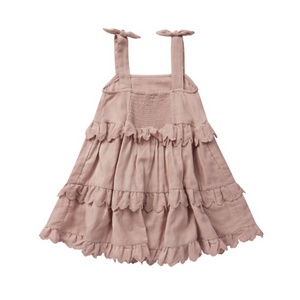 Rylee + Cru Ruffle Swing Dress - Mauve