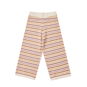 Rylee + Cru Wide Leg Pant - Honeycomb Stripe