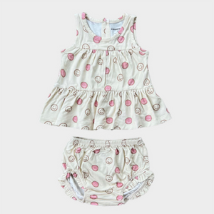 Smiley Peplum + Bloomer Set