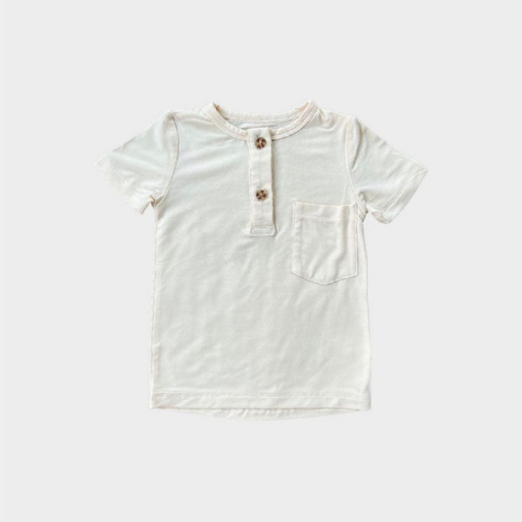 Short Sleeve Henley Top