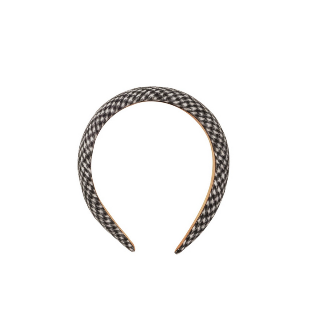 Rylee + Cru Black Houndstooth Headband