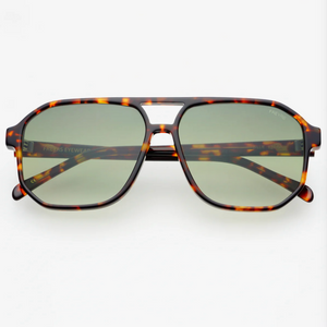 Billie Sunglasses - Tortoise/Green