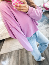 Load image into Gallery viewer, The Rayna Pullover - vintage plum
