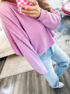 The Rayna Pullover - vintage plum