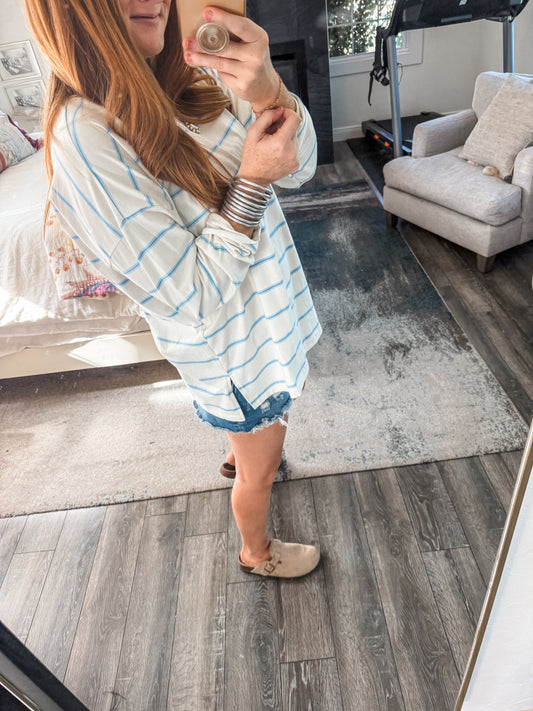 Kacie Striped Knit Top