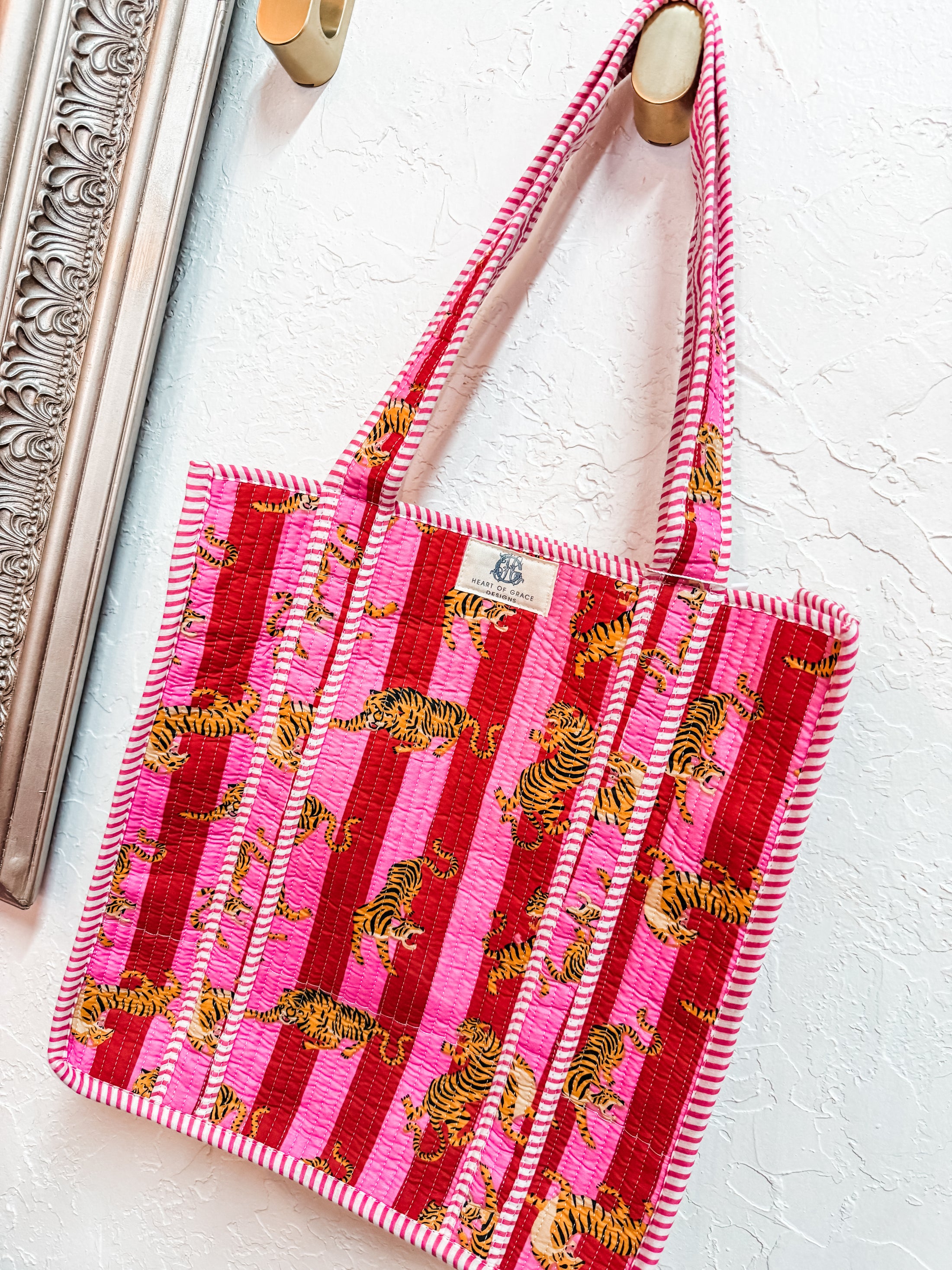 Quilted Tote - Tiger